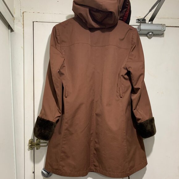 VINTAGE LONDON FOG SHERPA LINED HOODED TRENCH COATS SIZE M - Picture 5 of 10